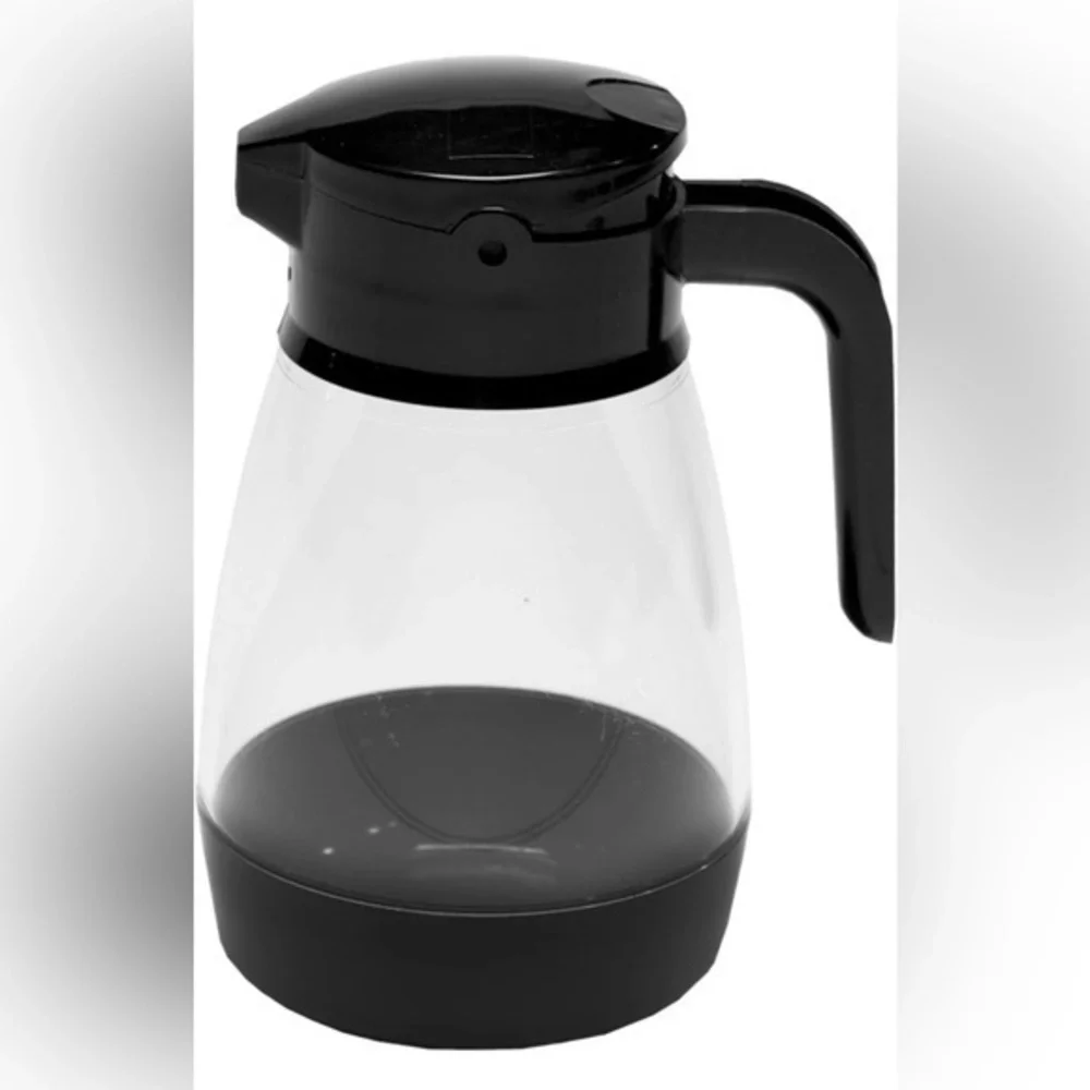 Service Ideas Syrup Dispenser 16oz Black – Restaurant Quality, USA Made